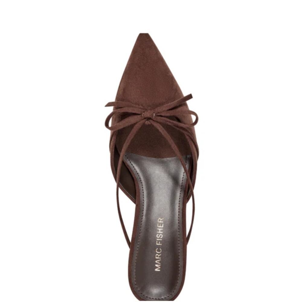 Marc Fisher Women's Dark Brown Florin Kitten Heels Mule Size 7.5M - Picture 4 of 9